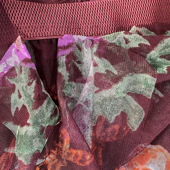 Anthropologie Cherie Ruffle Tulle Skirt New choose Size Small , XL Floral Layere - Picture 3 of 5